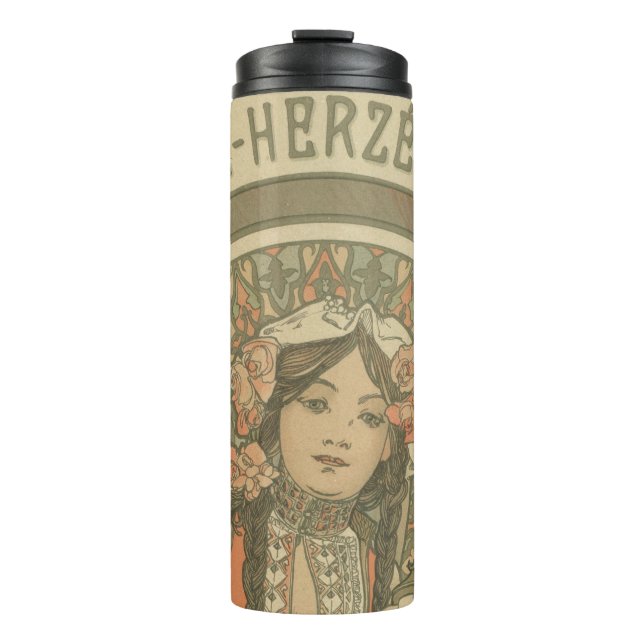 Garrafa Térmica Bósnia e Herzegovina por Alphonse Mucha (1900) (Frente)