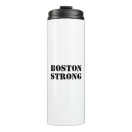 Garrafa Térmica "Boston Strong" - preto branco