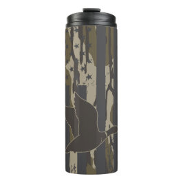 Garrafa Térmica Bottomland Camo Duck Hunting American Flag EUA
