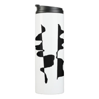 Garrafa Térmica Bouteille Isotherme Art Abstrait Dual Face