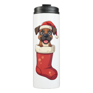 Garrafa Térmica Boxer Christmas Stocks dog