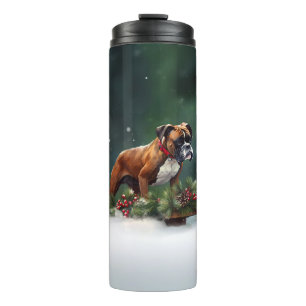 Garrafa Térmica Boxer Natal neve inverno