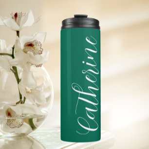 Garrafa Térmica Bridesmaid de Casamento Estilizado por Emerald Gre