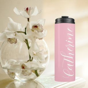 Garrafa Térmica Bridesmaid de Casamento Estrilizado Blush Pink