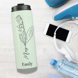 Garrafa Térmica Bridesmaid Lily do Vale pode Nascer Flor
