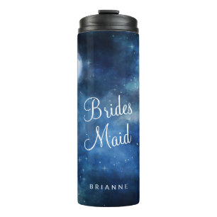 Garrafa Térmica Bridesmaid Personalizada Lunar Sky