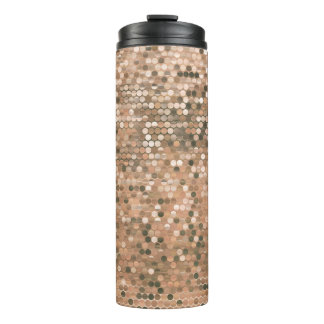 Garrafa Térmica Bright abstract mosaic vintage background with glo