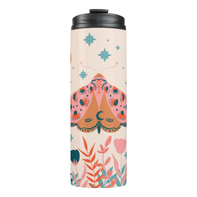 Garrafa Térmica Bright Folart Moths (Frente)
