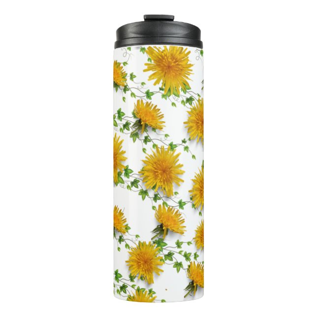 Garrafa Térmica Bright Sunflower Bloom Viagem Tumbler (Frente)