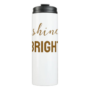Garrafa Térmica Brilhe Forte – Camiseta Gráfica com Brilho Inspira