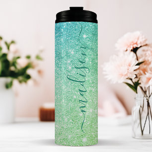 Garrafa Térmica Brilho Aqua Personalizado
