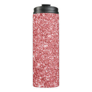 Garrafa Térmica Brilho Cor-de-Rosa Glamouroso