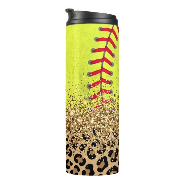 Garrafa Térmica Brilho de Softbol (Rotação à direita)