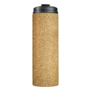 Garrafa Térmica Brilho Dourado