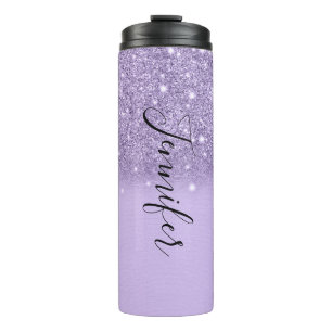 Garrafa Térmica Brilho Roxo Mergulhado