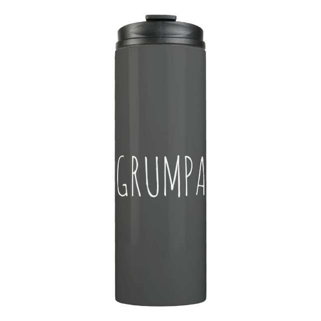 Garrafa Térmica Brincadeira engraçada para avô rabugento (Frente)