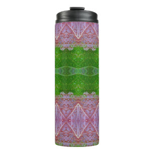 Garrafa Térmica Bronze e Verde deixam Ikat também