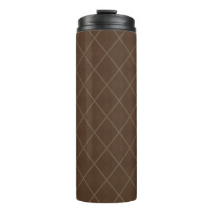 Garrafa Térmica Brown Argyle Coffee Tumbler