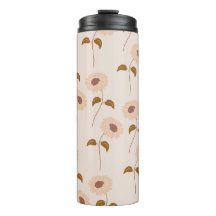 Brown Beige Retro Y2K Hippie Padrão de Girassol