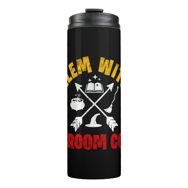 Garrafa Térmica bruxa das bruxas (Frente)