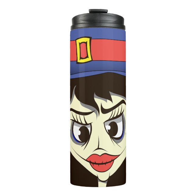 Garrafa Térmica Bruxa de Halloween Encantadora (Frente)
