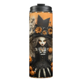 Garrafa Térmica Bruxa do Halloween
