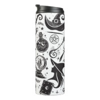 Bruxa Mágica Caprichosa Wicca Pagã Preto e Branco