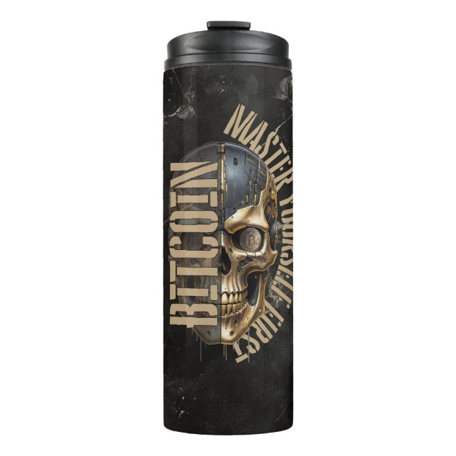 Garrafa Térmica BTC motivation | Skull | Gold Marble (Frente)