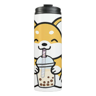 Garrafa Térmica Bubble Tea Boba Corgi