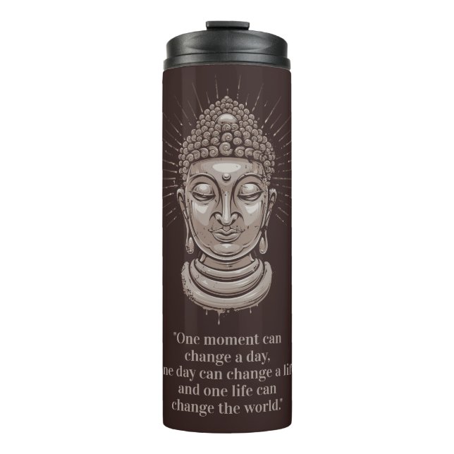 Garrafa Térmica Buddha cita o tumbler conhecido feito sob (Frente)