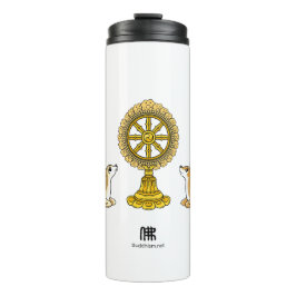 Garrafa Térmica Buddha Dharma Wheel & Deers Tumbler