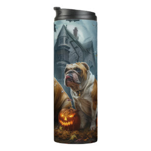 Garrafa Térmica Buldogue Halloween Night Doggy Delight