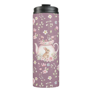 Garrafa Térmica Bule de Coelho Caprichoso Floral Primavera