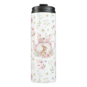 Garrafa Térmica Bule de Coelho Caprichoso Floral Primavera 