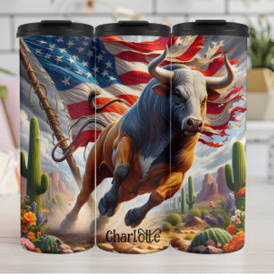 Garrafa Térmica Bull Americano: Encargo no Deserto, Estrelas, Stri