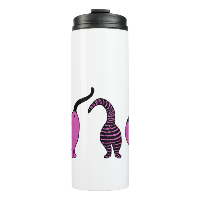 Garrafa Térmica Bumbuns de Gato Roxo (Frente)