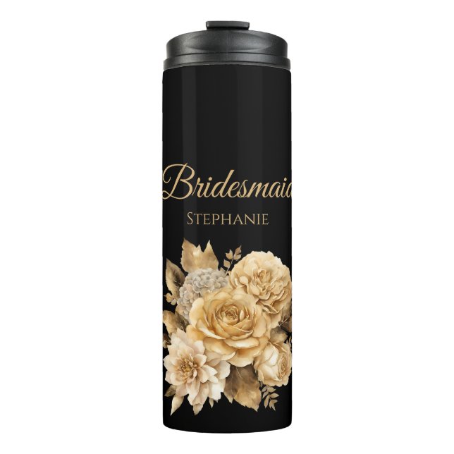 Garrafa Térmica Buquê-Bride-Flor Neutro- (Frente)