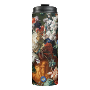 Garrafa Térmica Buquê de Van Huysum do tumbler da arte das flores