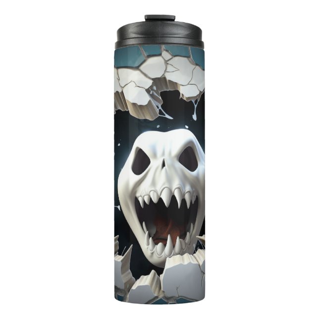 Garrafa Térmica Buraco rachado do Fantasma 3D (Frente)