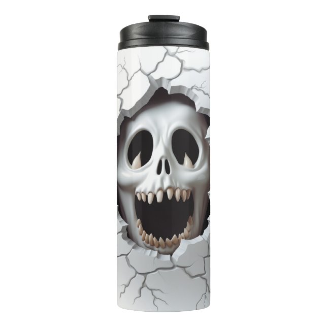 Garrafa Térmica Buraco rachado do Fantasma 3D (Frente)