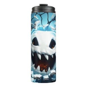 Garrafa Térmica Buraco rachado do Fantasma 3D