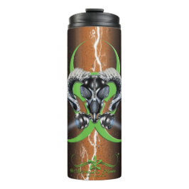 GARRAFA TÉRMICA BW! ADVERTÊNCIA BIOHAZARD! CAVEIRA