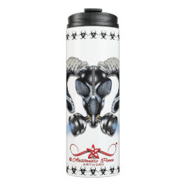 GARRAFA TÉRMICA BW! ADVERTÊNCIA BIOHAZARD! CAVEIRA