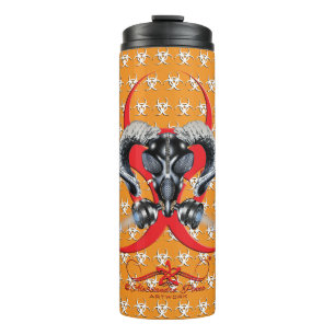 GARRAFA TÉRMICA BW! ADVERTÊNCIA BIOHAZARD! CAVEIRA