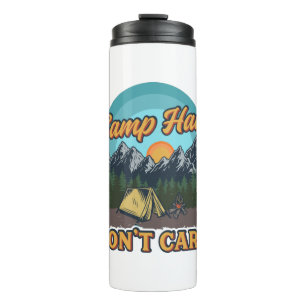 Garrafa Térmica Cabelo de acampamento não se importa