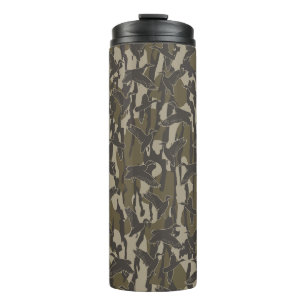Garrafa Térmica Caça à Ave Aquática em Terrenos Baixos Camuflados