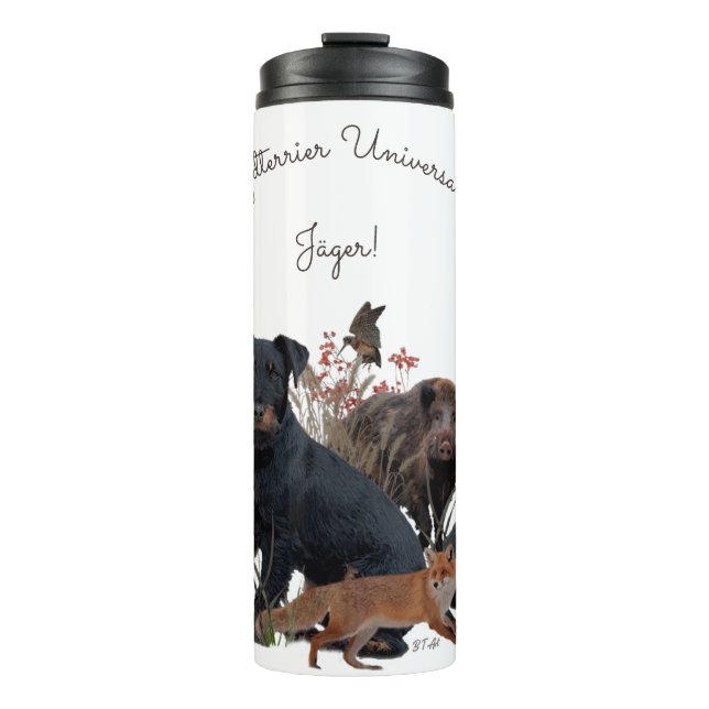 Garrafa Térmica Caça alemã Terrier (Jagdterrier) (Frente)