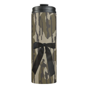 Garrafa Térmica Caça Garota Terras Baixas Camo Laço Preto