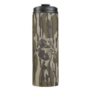 Garrafa Térmica Caçadores De Patos Com Camuflagem De Florestas De