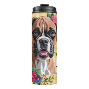 Garrafa Térmica Cachorro Boxer Bonito